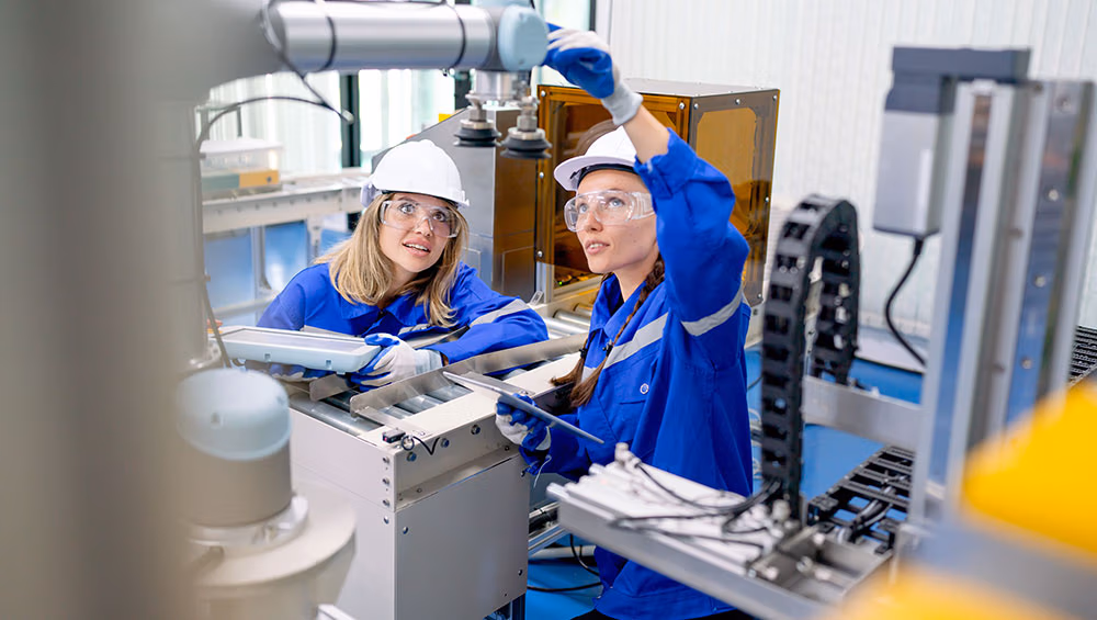 industry site inspection by two operators